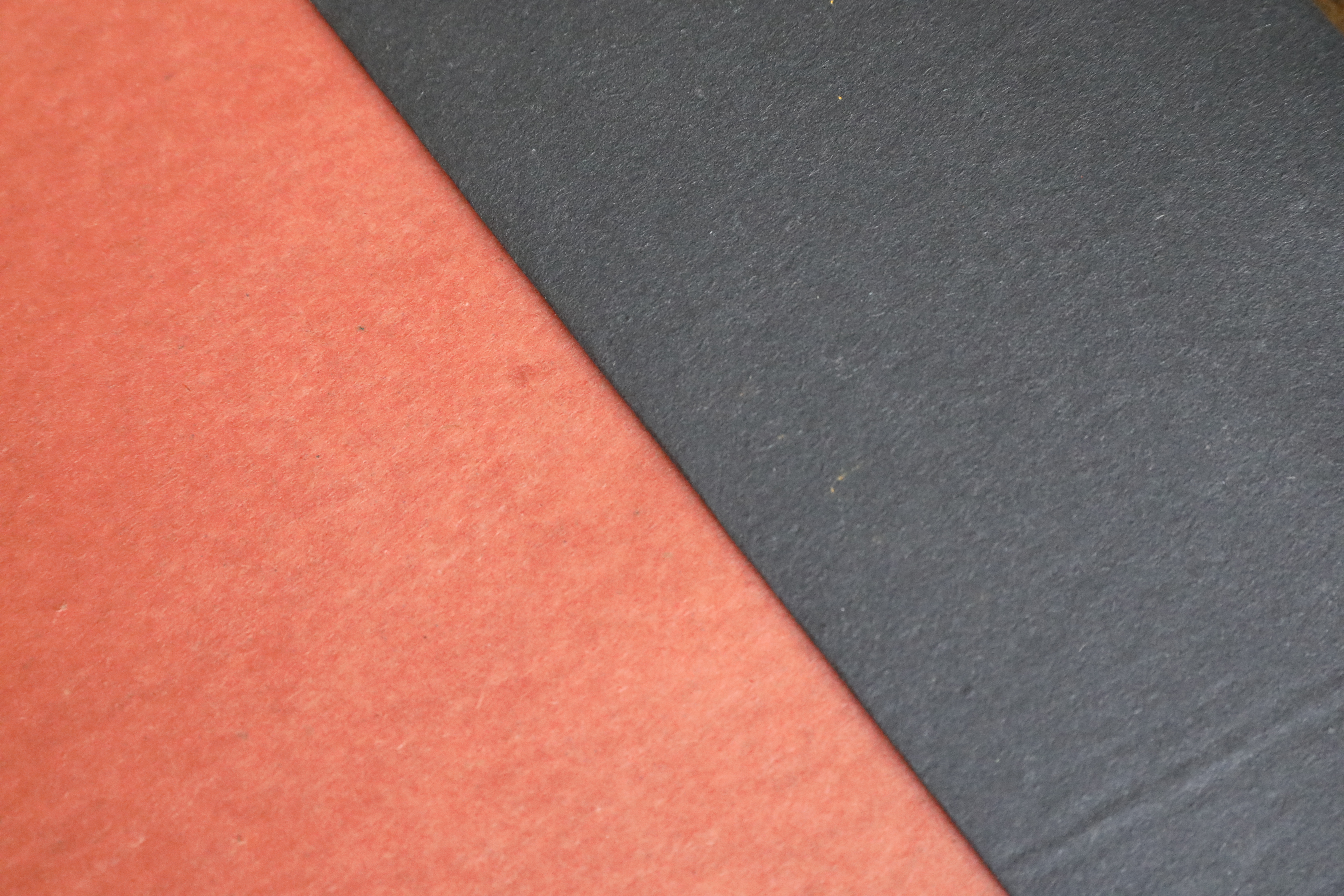 Outside red inside black waxed Composite Paper